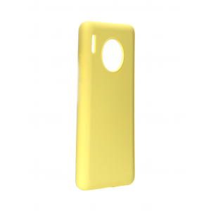 Чехол DF для Huawei Mate 30 Silicone Yellow