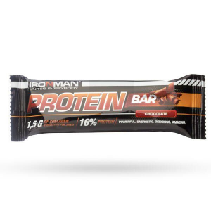 Батончик Ironman "Protein Bar", с коллагеном, шоколад, темная глазурь