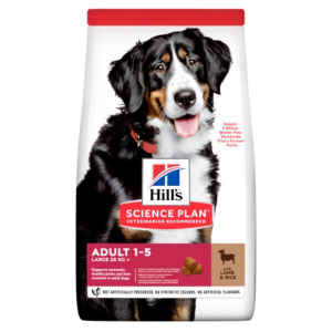Корм сухой для взрослых собак крупных пород ягненок и рис Hill's Science Plan 12кг Hill's Pet Nutrition Manuf CZ