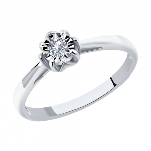 Помолвочное кольцо c бриллиантом SOKOLOV