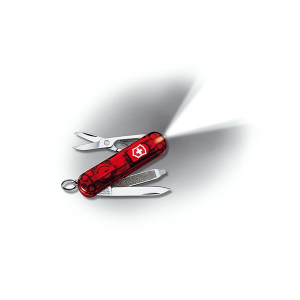 Нож-брелок Victorinox SwissLite 0.6228.T (58 мм, полупрозрачный красный)