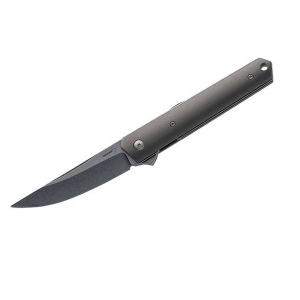 Нож складной Kwaiken Flipper Titan (IKBS®) Boker Plus 01BO296 сталь VG-10 Stonewashes Plain рукоять титан