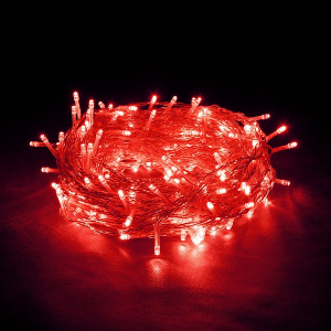 Электрогирлянда "Занавес" 192 красных LED ламп, 6 нитей, 1*4м (Vegas) S.K.L. Co., LTD 55027