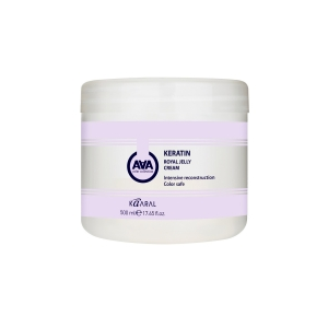 Kaaral - Питательная крем-маска для восстановления окрашенных и химически обработанных волос Keratin Royal Jelly Cream, 500 мл