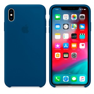 Epik Чехол Silicone Case для iPhone XS Max (Синий «Морской горизонт»)