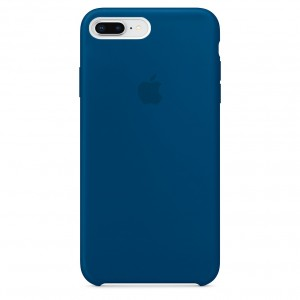 Epik Чехол Silicone Case для iPhone 8 Plus (Синий «Морской горизонт»)