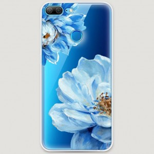 Epik RosCase Силиконовый чехол для Huawei Honor 9 (Голубые клематисы)