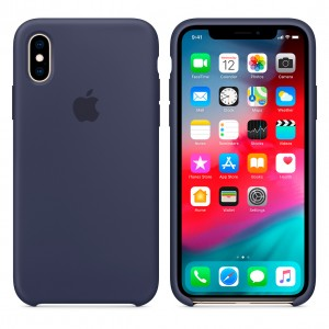 Epik Чехол Silicone Case для iPhone XS (Тёмно-синий)
