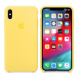 Epik Чехол Silicone Case для iPhone XS Max (Желтый Канареечный)