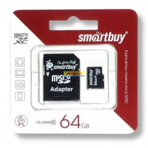 Карта флэш-памяти SmartBuy SDXC Class 10 64GB