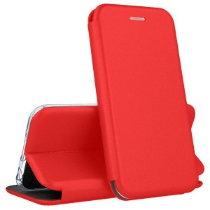 Open Color Чехол-книжка для LG G6/G6 Plus H870/с функцией подставки и магнитом (Красный)
