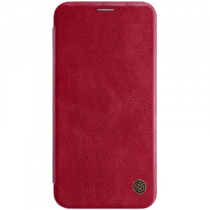 Nillkin Qin натуральная кожа Чехол-книжка для Apple iPhone XS Max (Красный)