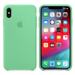 Epik Чехол Silicone Case для iPhone XS Max (Светло-зеленый «Нежная мята»)