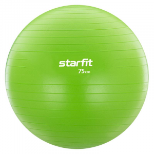 Мяч гимнастический GB-104 75 см, антивзрыв Starfit (1.2 кг, зеленый) RamaYoga