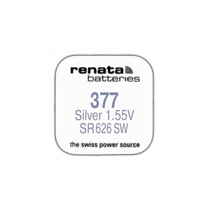 Renata R 377 (SR 626 SW, 1.55V, 30mAh, 6.8x2.6mm)(батарейка для часов), цена за 1 шт