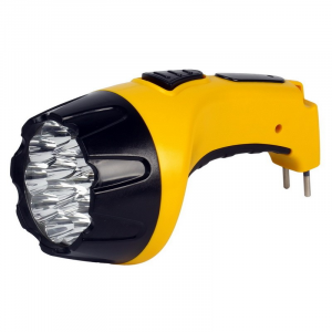 Аккумуляторный светодиодный фонарь 15 LED с прямой зарядкой Smartbuy, желтый (SBF-85-Y)/60, цена за 1 шт