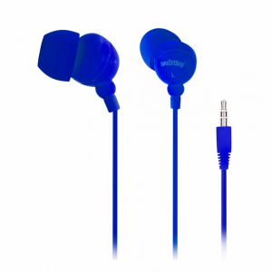 Внутриканальные стерео наушники SmartBuy COLOR TREND, провод 1.2м, синие (арт. SBE-3400)40/320, цена за 1 шт