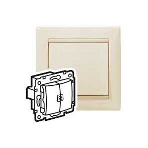 Механизм выключателя Legrand Valena 774328 двухклавишный c индикатором