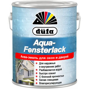 Эмаль для окон Dufa Aqua-Fensterlack белый