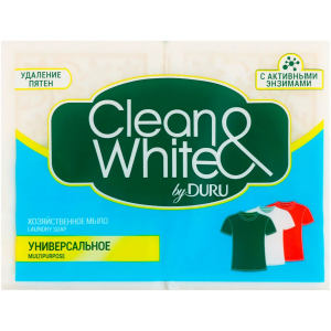 Мыло хозяйственное Duru Clean & White Универсальное 1 блок 1 упаковка 0.24