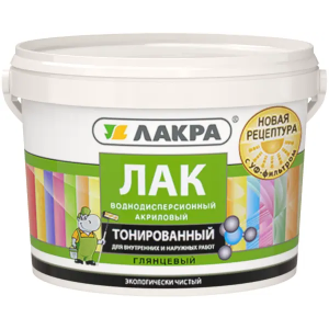 Лак акриловый тонированный Лакра с УФ-фильтром махагон