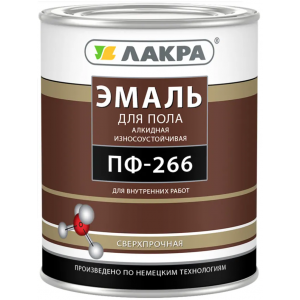 Эмаль для пола Лакра ПФ-266 Красно-коричневый