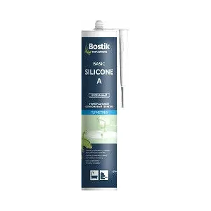 Герметик силиконовый Bostik "Basic Silicone A", универсальный, белый