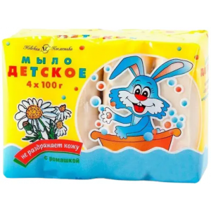 Мыло туалетное Невская Косметика Детское с Ромашкой 1 блок