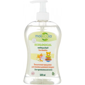 Экологичное средство для мытья детской посуды Molecola Ecological Washing Up Liquid Pure Sensitive 500 мл