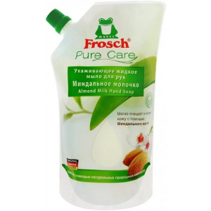 Мыло жидкое для рук ухаживающее сменный блок Frosch Pure Care Миндальное Молочко 500 мл