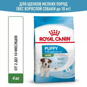 Royal Canin Mini Puppy сухой корм для щенков мелких пород месяцев