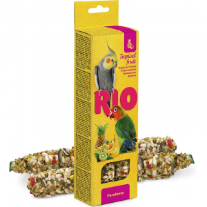 Лакомство для птиц Rio Палочки с тропическими фруктами для средних попугаев