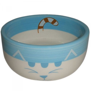 Миска для животных Cat Foxie Blue керамическая голубая