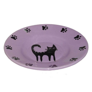 Миска для животных Cat Foxie Plate керамическая фиолетовая