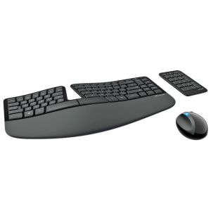 Microsoft Sculpt Ergonomic Desktop (L3V-00017) - беспроводные клавиатура и мышь (Black)