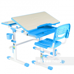 Fundesk Детский стол-трансформер со стулом FunDesk Lavoro Blue