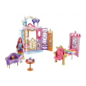 BARBIE 218004 Mattel Dreamtopia Игровой набор Barbie Переносной радужный дворец FRB15