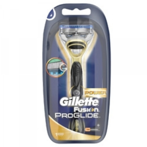 GILLETTE Бритва Gillette Fusion ProGlide Power "Золотая серия" с 1 сменной кассетой