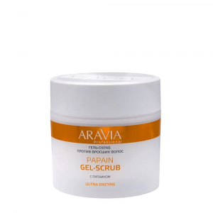 ARAVIA Гель-скраб против вросших волос / Professional Papain Gel-Scrub 300 мл