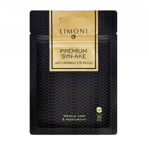 LIMONI Патчи для век антивозрастные с пептидом змеиного яда и коллагеном / Premium Syn-Ake Anti-Wrinkle Eye Patch 30 шт