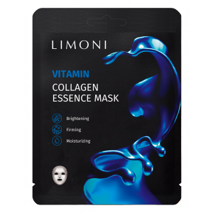 LIMONI Маска тканевая витаминизирующая с коллагеном для лица / Vitamin Collagen Essence Mask 23 г