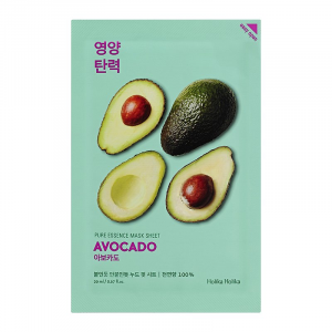 HOLIKA HOLIKA Маска тканевая смягчающая Пьюр Эссенс, авокадо / Pure Essence Mask Sheet Avocado 20 мл