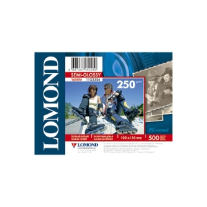 LOMOND 1103306 фотобумага полуглянцевая А6 (10 х 15 см) 250 г/м2, 500 листов