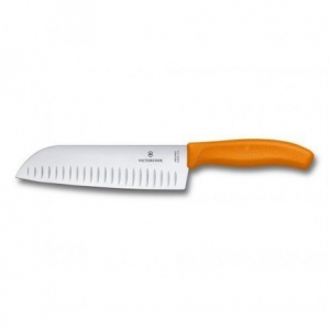 Нож Сантоку Victorinox Swiss Classic, оранжевый, 17 см 6.8526.17L9B Victorinox