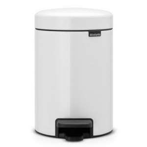 Мусорный бак с педалью newIcon (3 л), 26.4х17х23.5 см, белый 112126 Brabantia