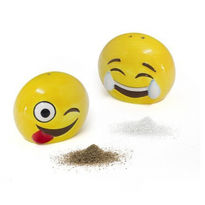Солонка и перечница Emoji, 6.5х7х5 см, желтая 26753 Balvi