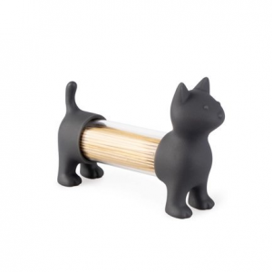 Емкость для соли, перца или зубочисток Cat, серая Balvi