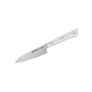 Нож овощной Harakiri, 9.9 см, белый акрил SHR-0011AW/K Samura