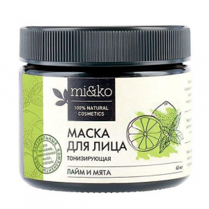 Mi&Ko Маска для лица "Лайм и мята" тонизирующая, 60 мл (Mi&Ko, Для лица)