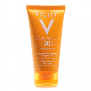 Vichy Матирующая эмульсия для лица Dry Touch SPF 30, 50 мл (Vichy, Ideal Soleil)